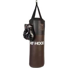14oz Kampsport My Hood Retro Boxing Bag with Gloves 10kg