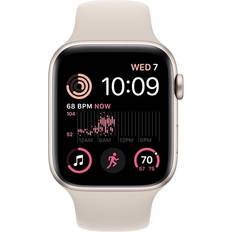 Apple Iltniveau i blod (SpO2) Smartwatches Apple Watch SE 2022 44mm Aluminum Case with Sport Band