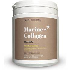 B-vitaminer - Pulver Kosttilskud Green Goddess Marine Collagen Chocolate 250g