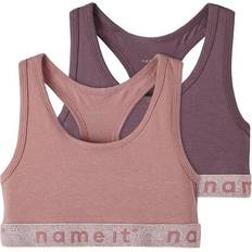 Name It Toppe Børnetøj Name It Short Top without Sleeves 2-pack - Nostalgia Rose