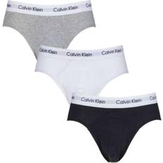 Calvin Klein Briefs Underbukser Calvin Klein Cotton Stretch Hip Brief 3-pack - Grey/Black/White
