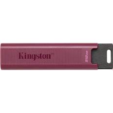 512 GB - USB 3.0/3.1 (Gen 1) Hukommelseskort & USB Stik Kingston USB 3.2 Gen 2 Type-A DataTraveler Max 512GB