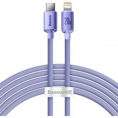 Blå - USB-kabel Kabler Baseus JY USB C-Lightning 20w 2m