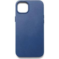 Mujjo Sort Mobiletuier Mujjo Full Leather Case (iPhone 14 Plus) Blå
