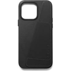 Mujjo Sort Covers med kortholder Mujjo Full Leather Wallet Case (iPhone 14 Pro Max) Sort