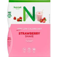 Nutrilett Vægtkontrol & Detox Nutrilett VLCD Shake Strawberry 35g 10 pcs