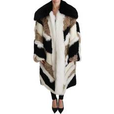 Dolce & Gabbana S Frakker Dolce & Gabbana Women's Sheep Fur Shearling Cape Jacket Coat