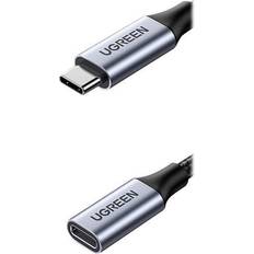 Nikkel - USB C-USB C - USB-kabel Kabler Ugreen USB C-USB C 3.2 Gen.2 M-F 1m