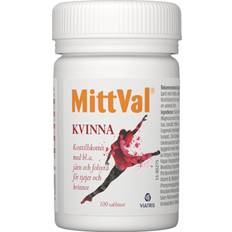 A-vitaminer - Kalium Vitaminer & Mineraler MittVal Woman Tablets 100 stk