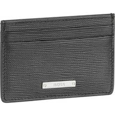 HUGO BOSS Gallery Leather Credit Card Holder Black