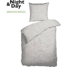 Night & Day Naturfarvet Børneværelse Night & Day sengetøj 70x100 - Leo print 100%