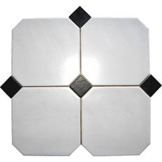 Fliser Octagon white matt 1011054 20x20cm