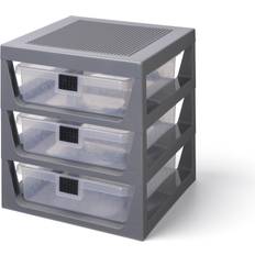 Lego Opbevaringsbokse Lego Storage opbevaringshylde med 3 skuffer grey