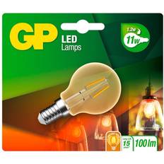 GP Batteries Lighting LED Mini Globus Gold E14 1,2W (25W)Filament 080589