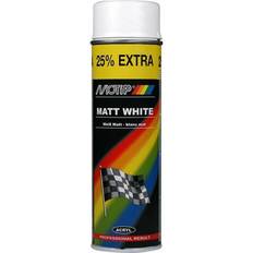 Spraymalinger Motip autoacryl hvid mat 500ml