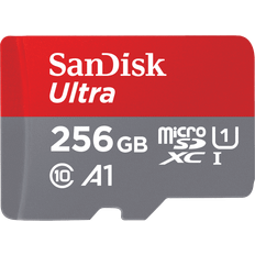 256 GB - Class 10 - V10 Hukommelseskort & USB Stik SanDisk Ultra MicroSDXC Class 10 UHS-I U1 A1 150MB/s 256GB