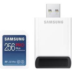 Samsung 256 GB - SDXC Hukommelseskort & USB Stik Samsung PRO Plus SD-card USB Card Reader 160/120MB 256GB