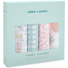 Aden + Anais Multifarvet Babyudstyr Aden + Anais Essentials Cotton Muslin Swaddles 4-pack Tropicalia