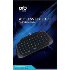Sort Øvrig controller Orb Playstation 4 Controller Keyboard Blue Blacklit