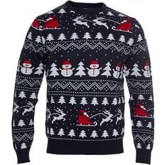 Jule Sweaters Kid's Stylish Christmas Sweater - Navy Blue