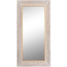 Guld - MDF Brugskunst Dkd Home Decor Vægspejl Krystal Gylden Hvid Vægspejl