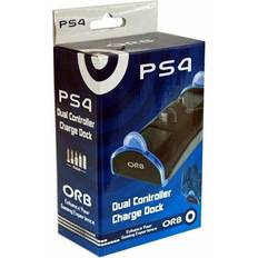 Orb Ladestationer Orb PS4 Dual Controller Charge Dock - Black/Blue