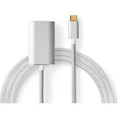 Guld - USB C-HDMI - USB-kabel Kabler Nedis USB C-HDMI M-F 2m