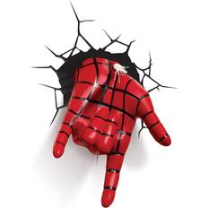 Marvel Belysning Børneværelse Marvel Spiderman Hand Wall 3D Deco Natlampe