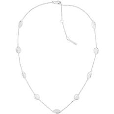 Calvin Klein Halskæder Calvin Klein Molten Pebble Necklace - Silver/White