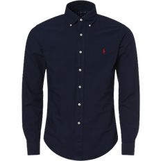 Polo Ralph Lauren 3XL - Herre - Joggingbukser Overdele Polo Ralph Lauren Slim Fit Garment Dyed Oxford Shirt - Navy