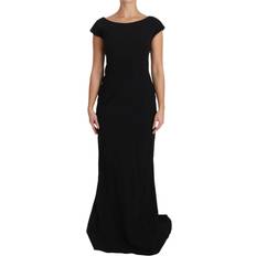 Lange kjoler - Sort - Stretch Dolce & Gabbana Stretch Fit Flare Gown Maxi