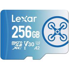 LEXAR 256 GB - V30 - microSDXC Hukommelseskort LEXAR FLY microSDXC Class 10 UHS-I U3 V30 A2 160/90 MB/s 256GB