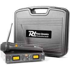 Power Dynamics PD782 2x 8-Channel UHF Wireless Microphone System with mikrofonsystem mikrofoner