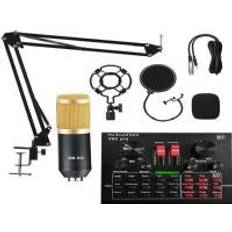 Bluetooth karaoke microphone Strado Microphone Studio microphone with mixer, Bluetooth karaoke sound card Sodial V8x Pro KIT universal