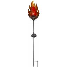 Bronze - Udendørsbelysning Lamper Star Trading Melilla Flame Bedlampe 82cm