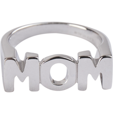 Dame - Zink Smykker Maria Black Mom Ring - Silver