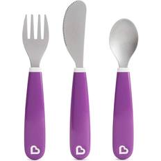 Munchkin Børnebestik Munchkin Splash Toddler Utensil Set, Spoons and Cutlery, Purple
