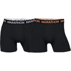 Marathon Elastan/Lycra/Spandex Underbukser Marathon Microfiber Tights Men 2-pack - Black