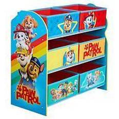 Paw Patrol Opbevaringsbokse Børneværelse Paw Patrol Kids Bedroom Toy Storage Unit With 6 Storage Boxes