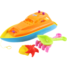 Suntoy Legetøjsbil Suntoy Stor Båt med strandleksaker