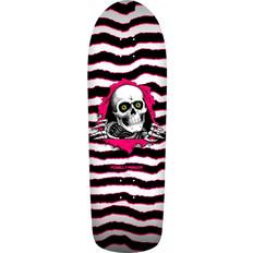 Powell Peralta Komplette skateboards Powell Peralta Old School Ripper Skateboard Deck White/Pink 9.89 x 31.32 Multi Color 10" Unisex Adult, Kids, Newborn, Toddler, Infant
