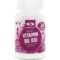 Healthwell Vitaminer & Mineraler Healthwell Vitamin B6 100, 120 kapsler