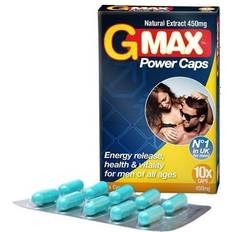 Vitaminer & Kosttilskud GMAX Power 10 kapslar-Hårdare stånd