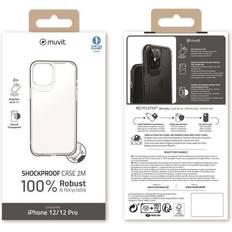 Muvit Recycletek Shockproof 2M Soft Case Transparent Apple iPhone 12/12 Pro