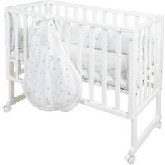 Roba Grå Børneværelse Roba Krybbeseng safe asleep® 3 stjerner hvid- 10x babypoints