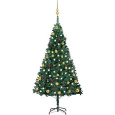 Guld - Stål Juletræer vidaXL LEDs&Ball Set Juletræ 150cm