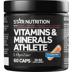 Gurkemeje - Kalcium Vitaminer & Mineraler Star Nutrition Vitamins & Minerals Athlete 60 stk