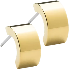 Blomdahl Guldbelagt Øreringe Blomdahl GT Pendant Plain Grand Curved Earrings - Gold