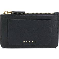 Marni logo embossed zip pouch - women - Calf