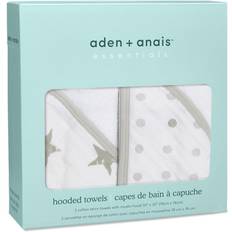 Aden + Anais Grå Babyudstyr Aden + Anais Essentials Cotton Muslin Hooded Towels 2-pack Dusty